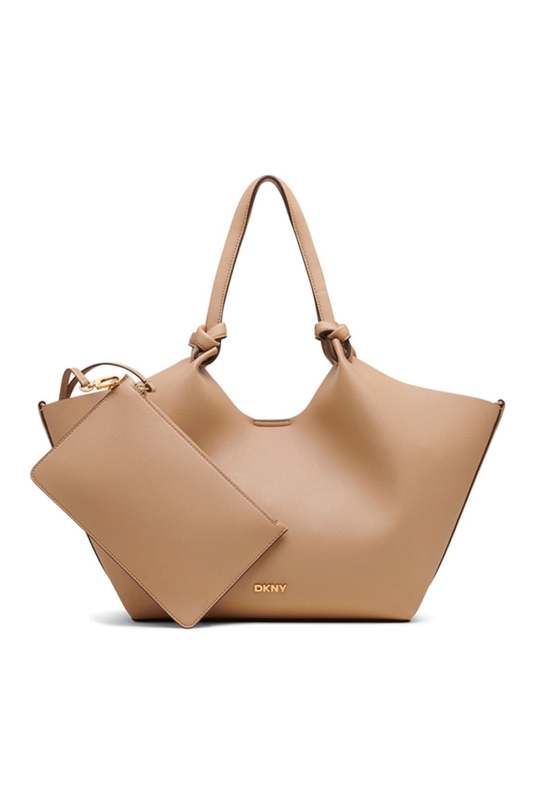 DKNY DKNY Women's Paula Md Tote Black Gold in Brown