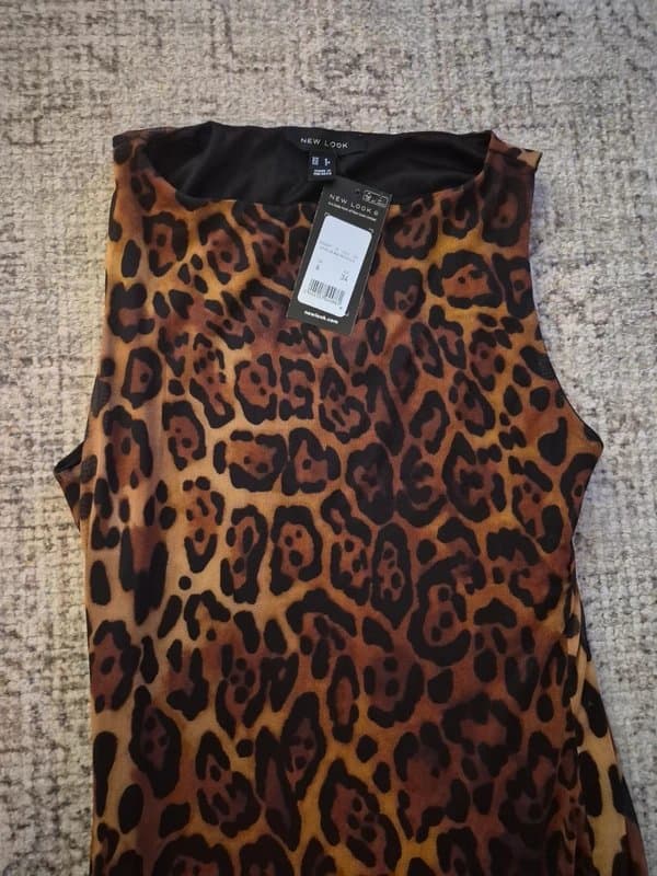 New Look Bodycon comfy leopard print dress