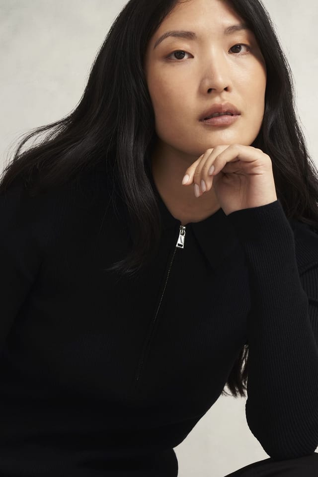 Hobbs London Hobbs London Women's Darcie Knitted Shirt in True Black - 3