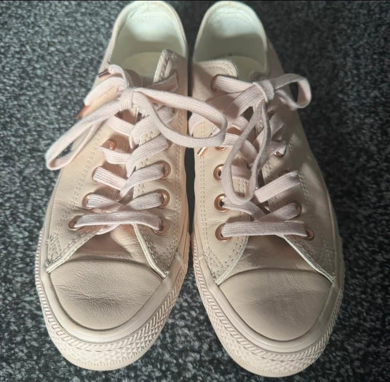Converse Leather look Converse All Star Trainers
