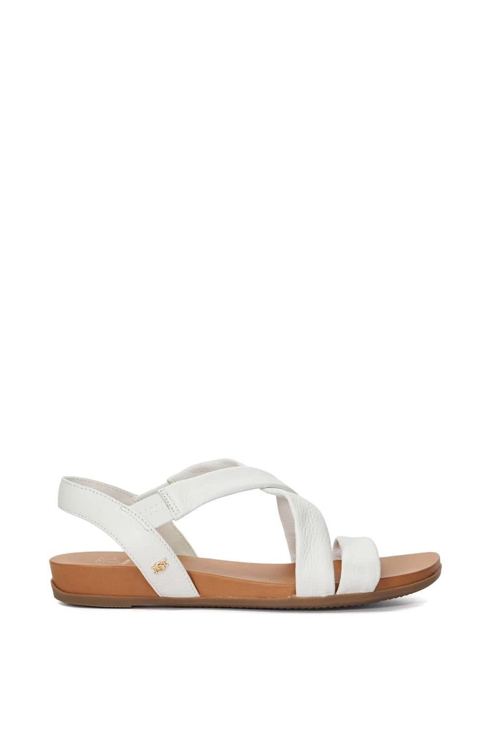 Dune London Dune London White Leather Sandals