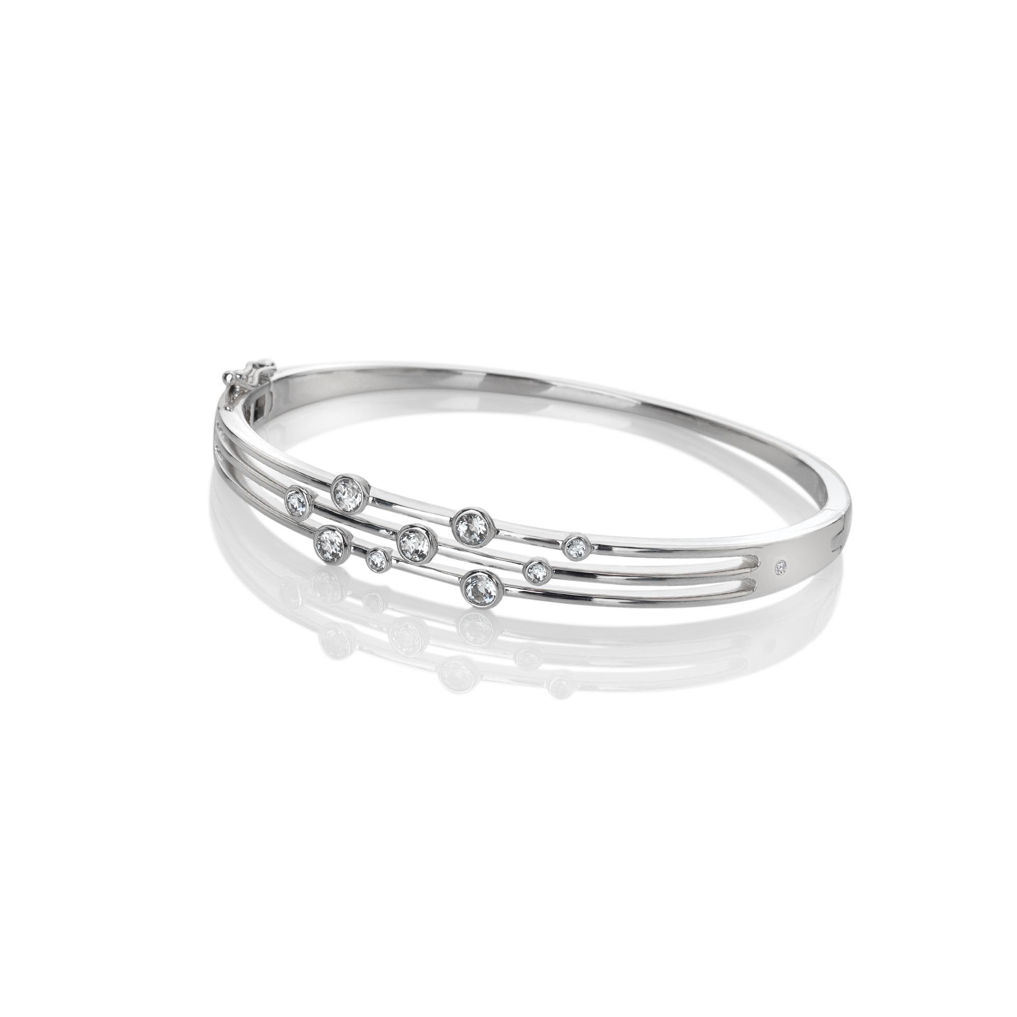 Hot Diamonds Hot Diamonds Women's Tender Statement Bangle in Silver - 1