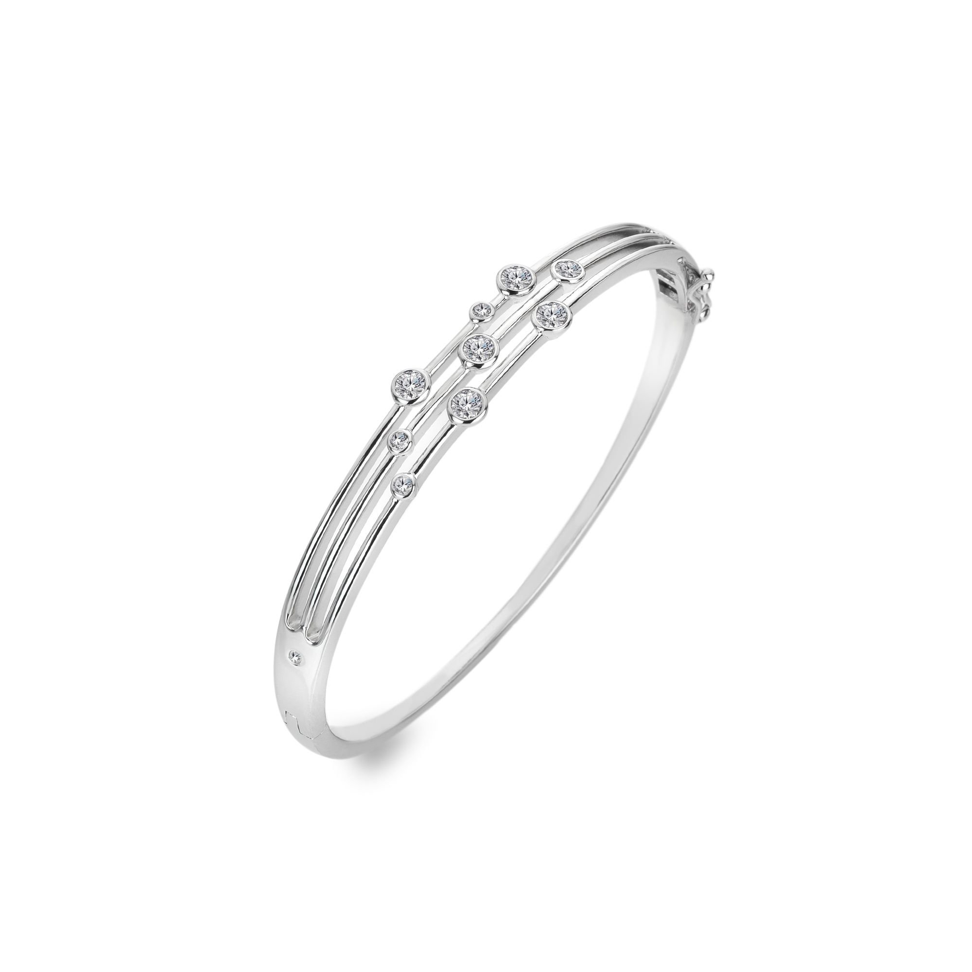 Hot Diamonds Hot Diamonds Women's Tender Statement Bangle in Silver - 3