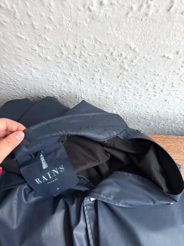 Rains Unisex Rains Navy Collared Jacket - Size M/L
