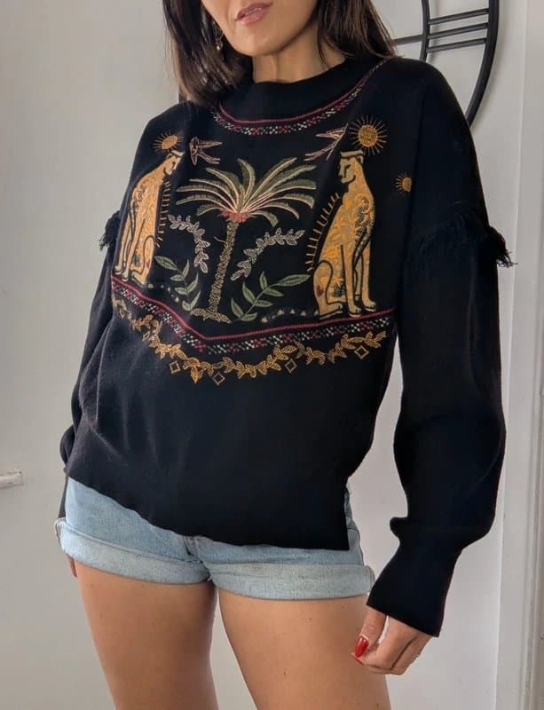 Never Fully Dressed Never Fully Dressed Embroidered Jumper Size Large SKU649
