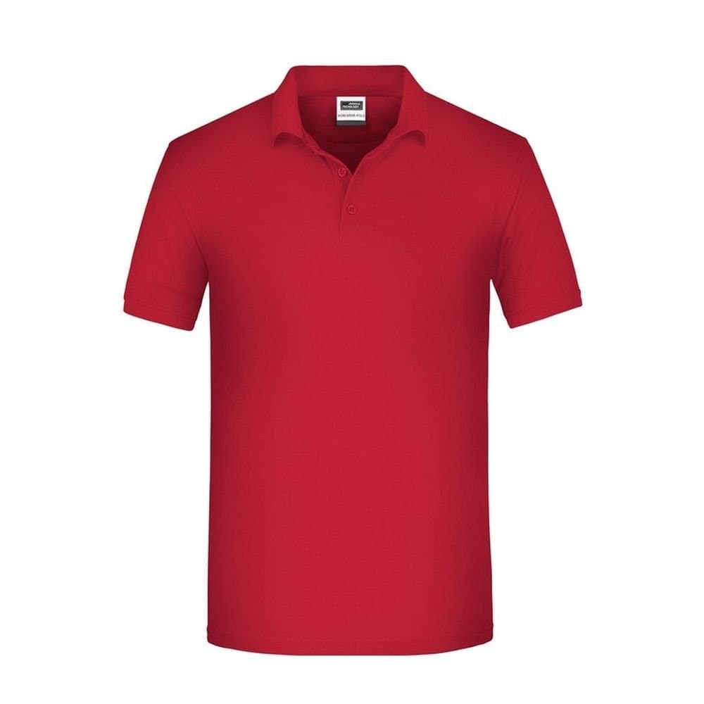 James and Nicholson James and Nicholson Men's Bio Workwear Polo Shirt in Red