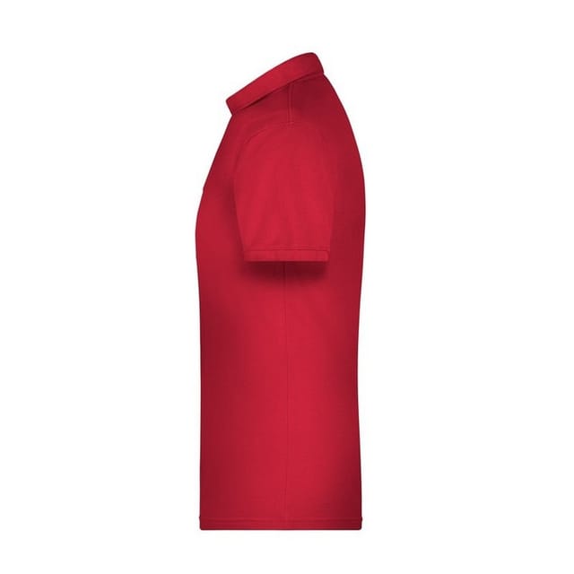 James and Nicholson James and Nicholson Men's Bio Workwear Polo Shirt in Red - 3