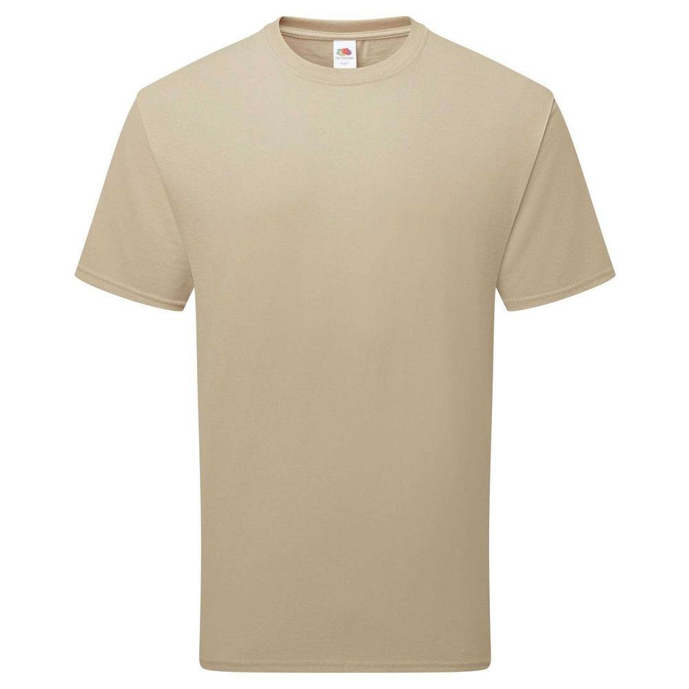 Fruit Of The Loom Fruit of the Loom Men's Pure Cotton T-Shirt in Light Brown - 2