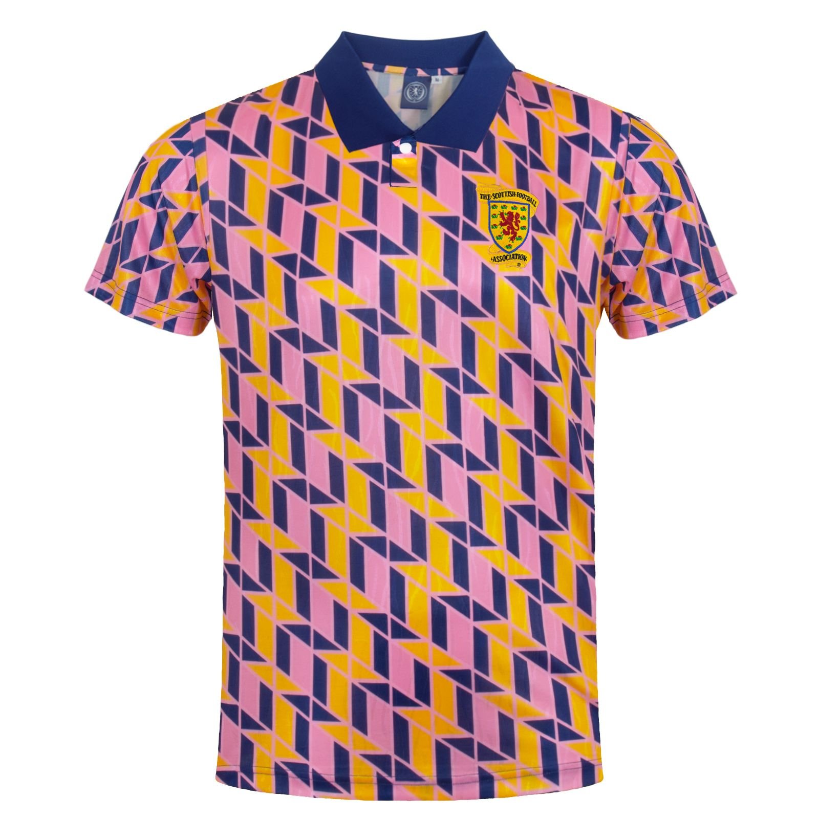 Scottish FA Scottish FA Men's Adults Retro Shirt in Yellow - 2