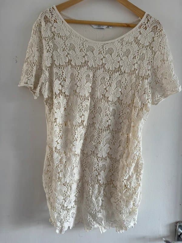 New Look Short sleeved cream Top