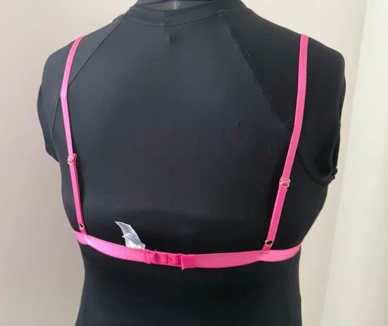 ASOS Hot Pink Velvet and Lace Bralet