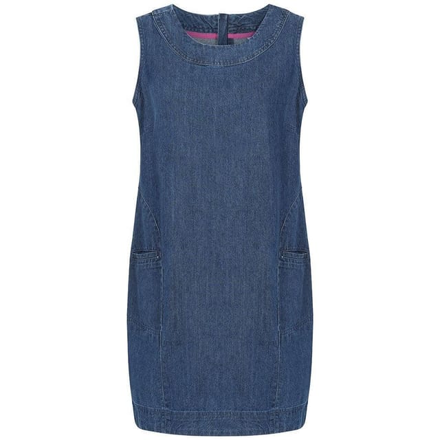 Lazy Jacks Lazy Jacks Women's Denim Dress in Mid Blue - 3