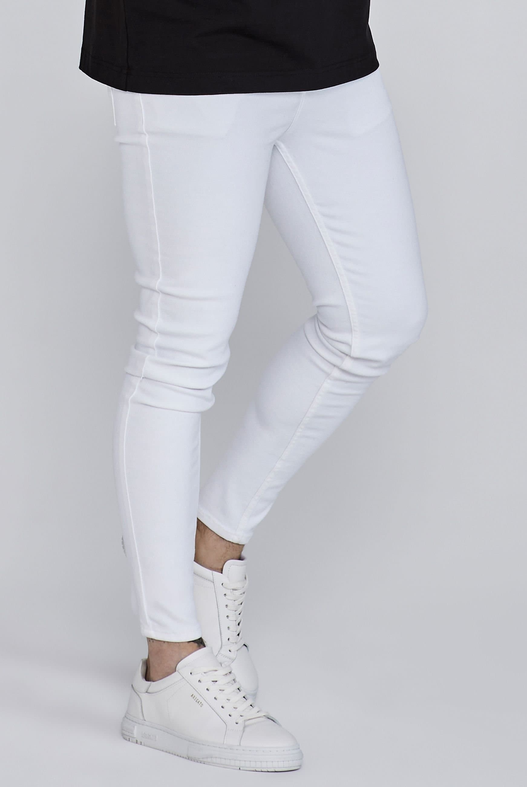 SikSilk SikSilk Men's Skinny Jeans in White