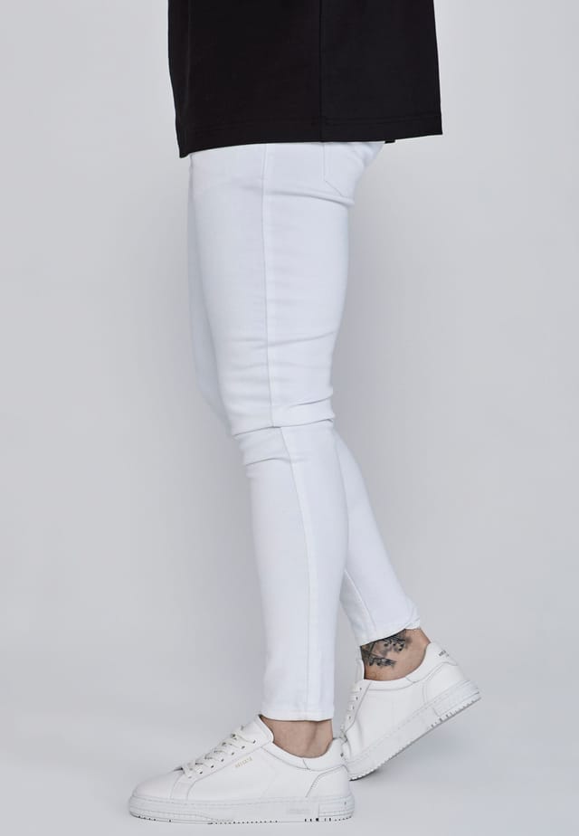 SikSilk SikSilk Men's Skinny Jeans in White - 2