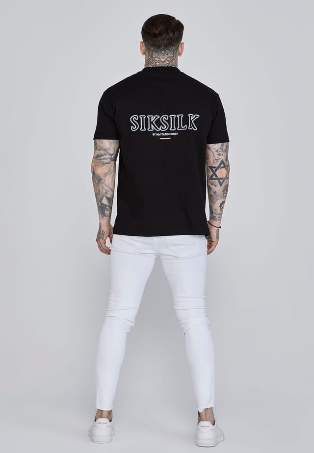SikSilk SikSilk Men's Skinny Jeans in White - 3