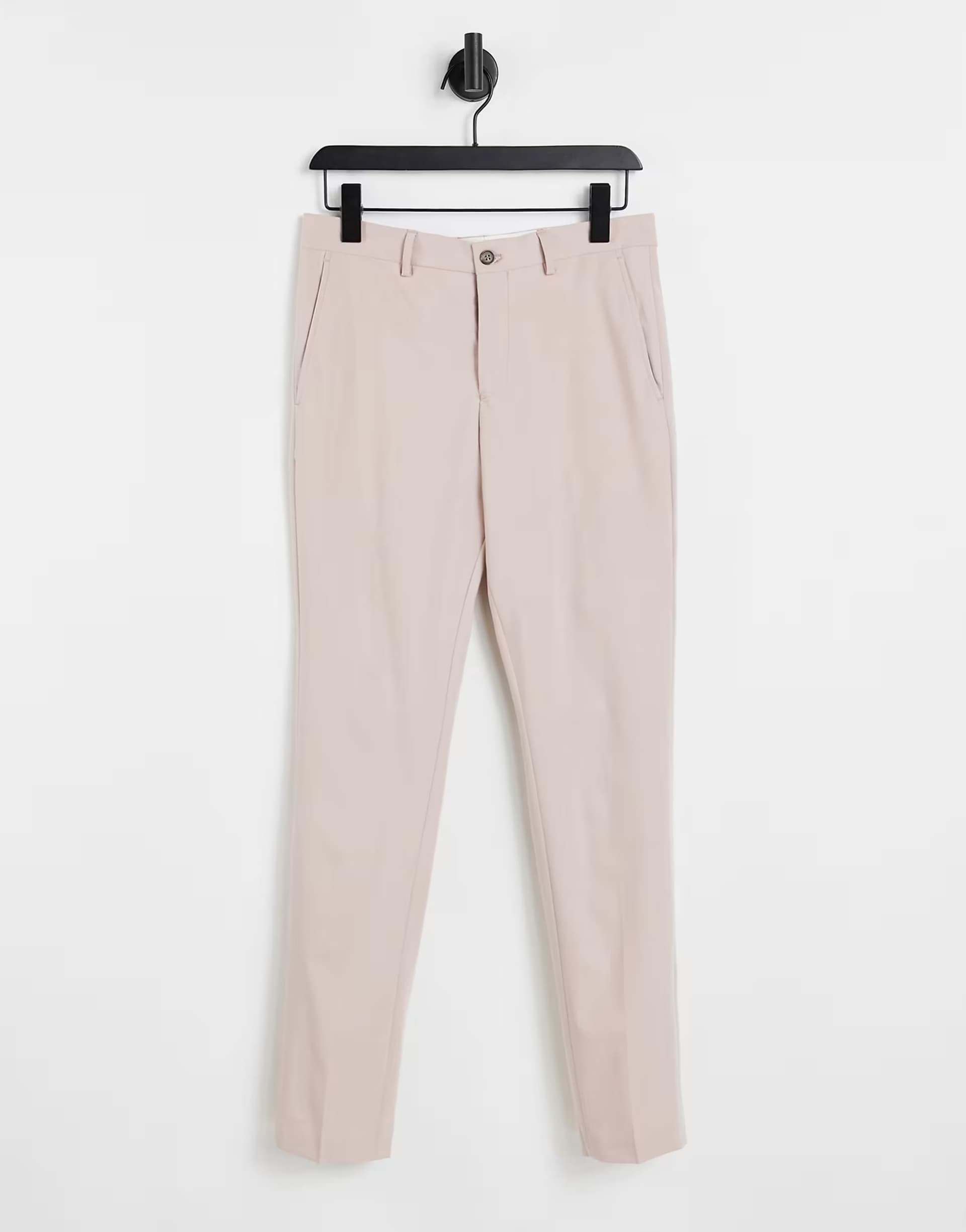 ASOS Jack & Jones Premium suit trouser slim fit pink