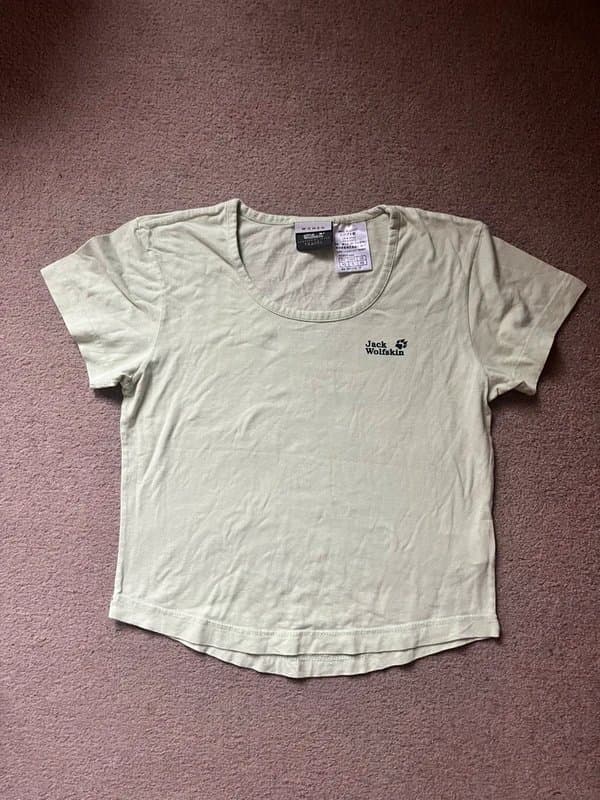 Jack Wolfskin Jack wolf skin green baby tee xs s