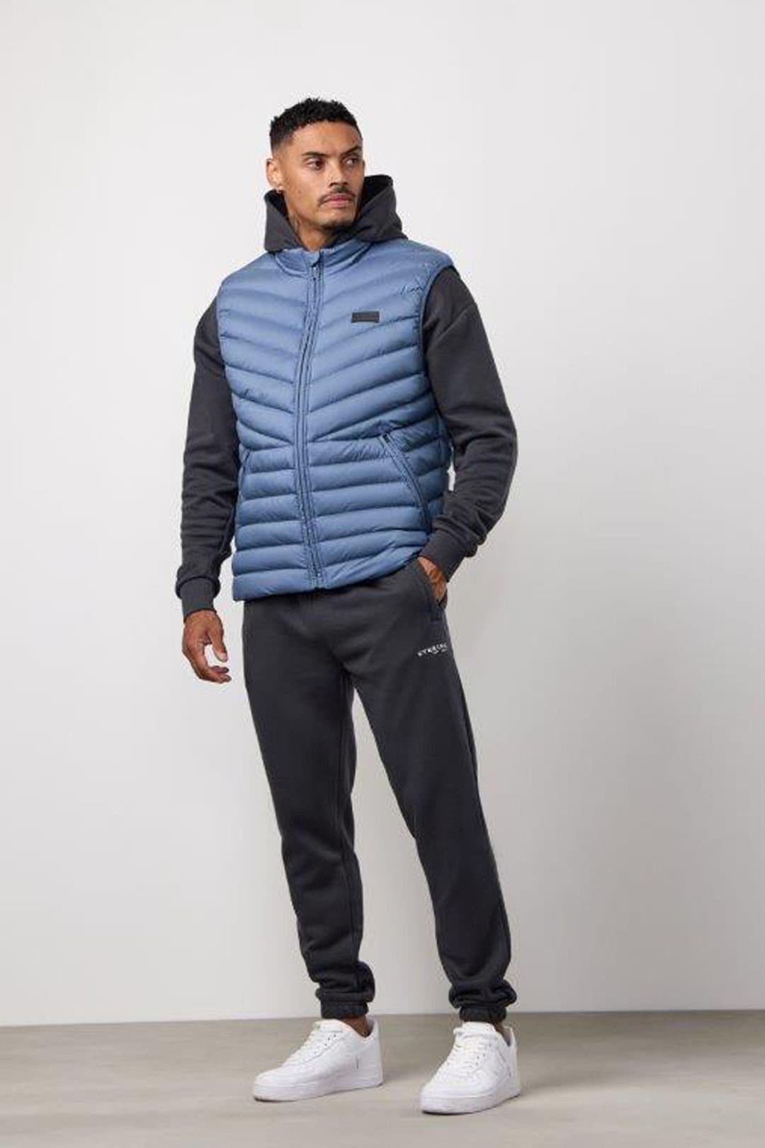 Gym King GYM KING Men's Endurance Puffer Gilet Slate Blue
