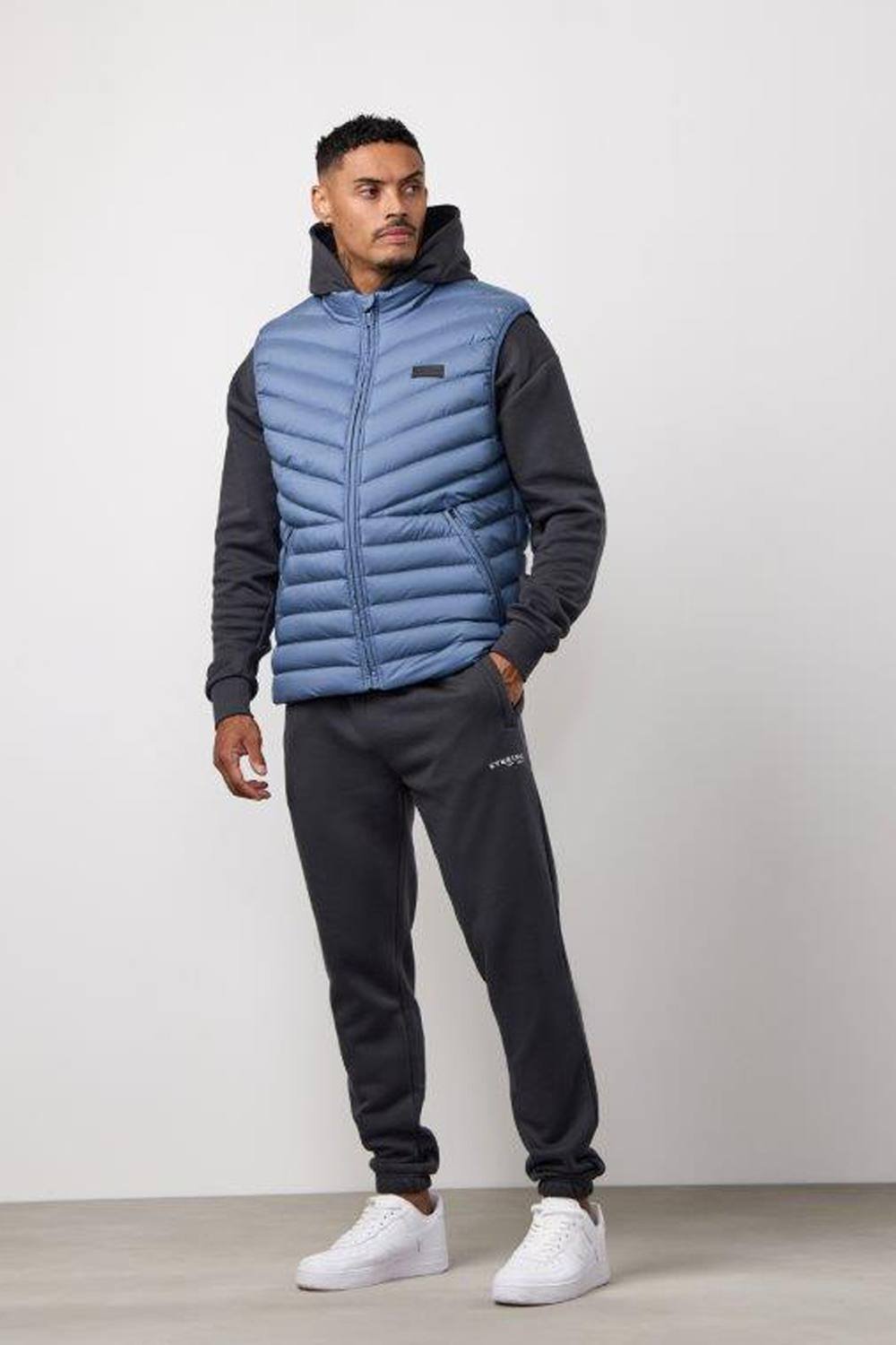 Gym King GYM KING Men's Endurance Puffer Gilet Slate Blue - 2