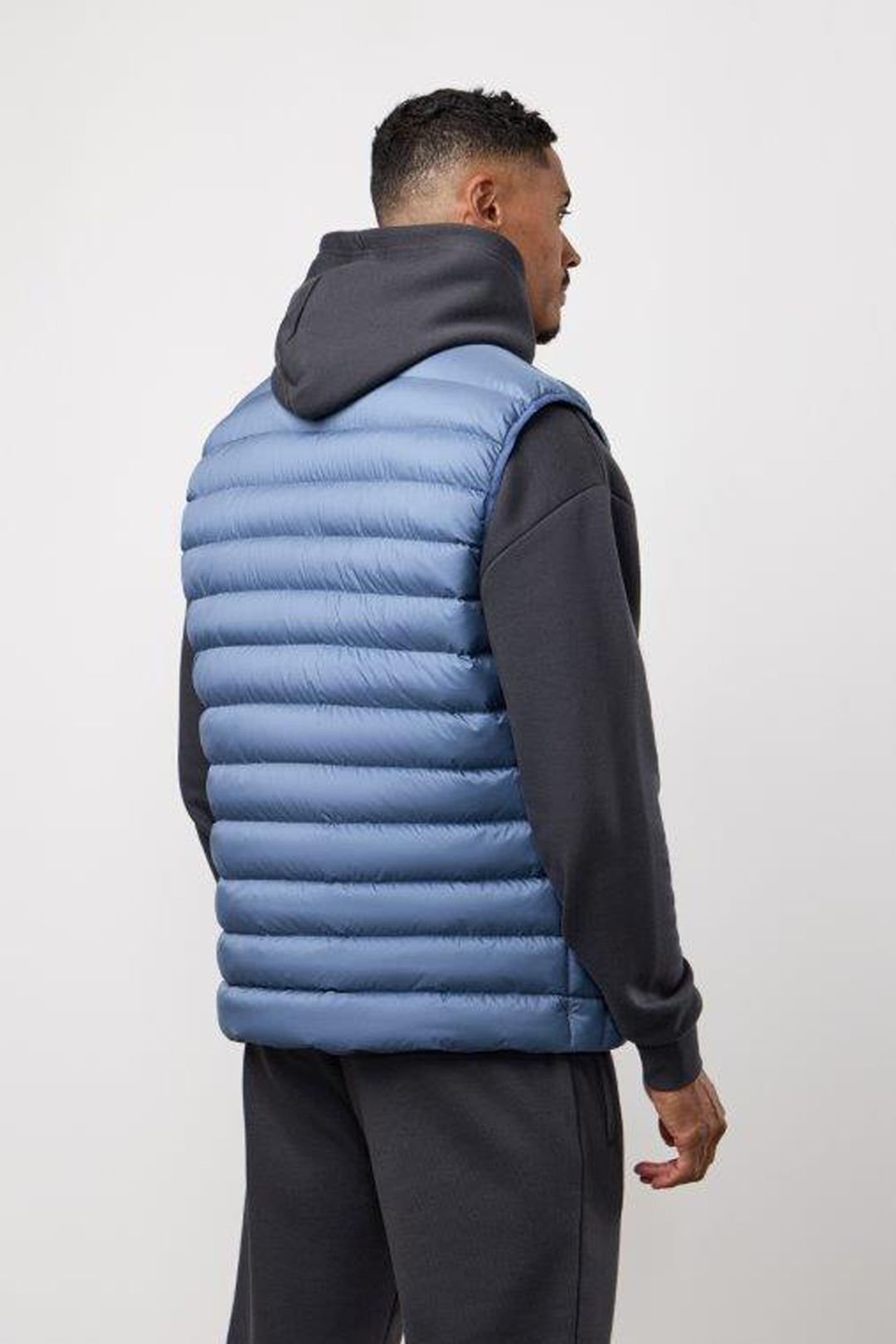 Gym King GYM KING Men's Endurance Puffer Gilet Slate Blue - 3