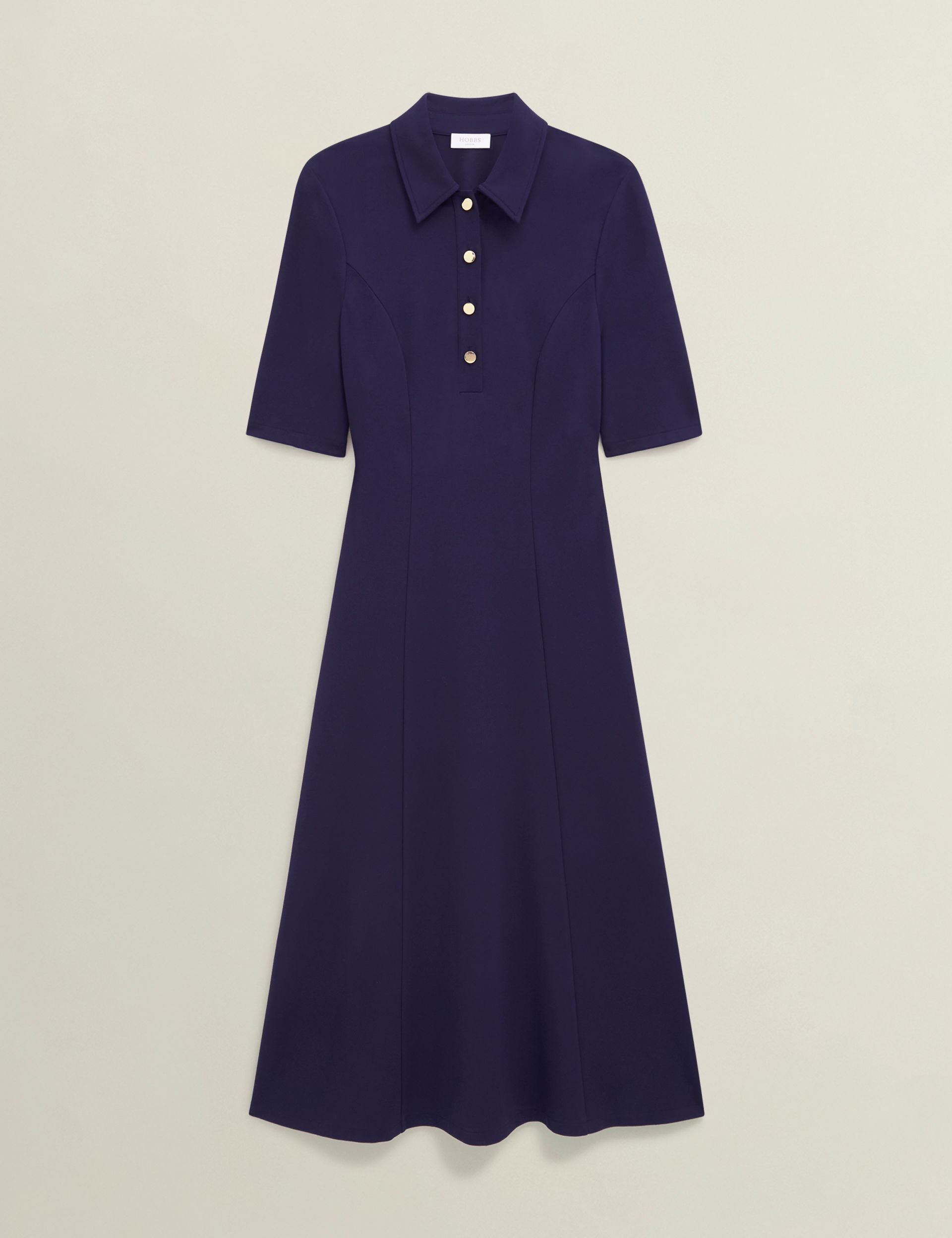 Hobbs London Hobbs London Women's Azaria Midi Dress in Dark Navy - 2