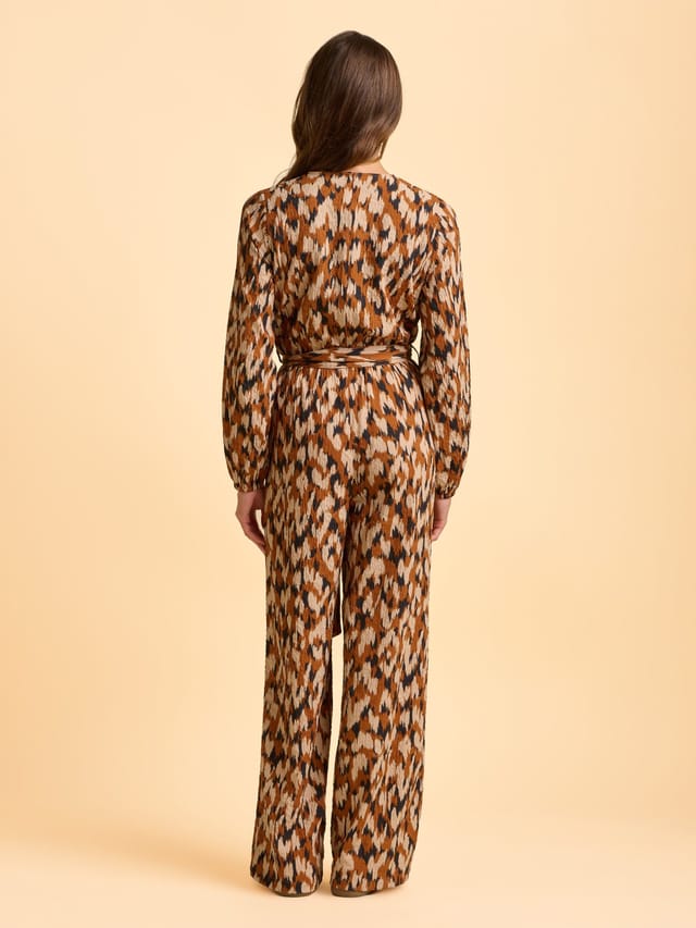 Brakeburn Brakeburn Women's Selenna Jumpsuit in Brown - 2