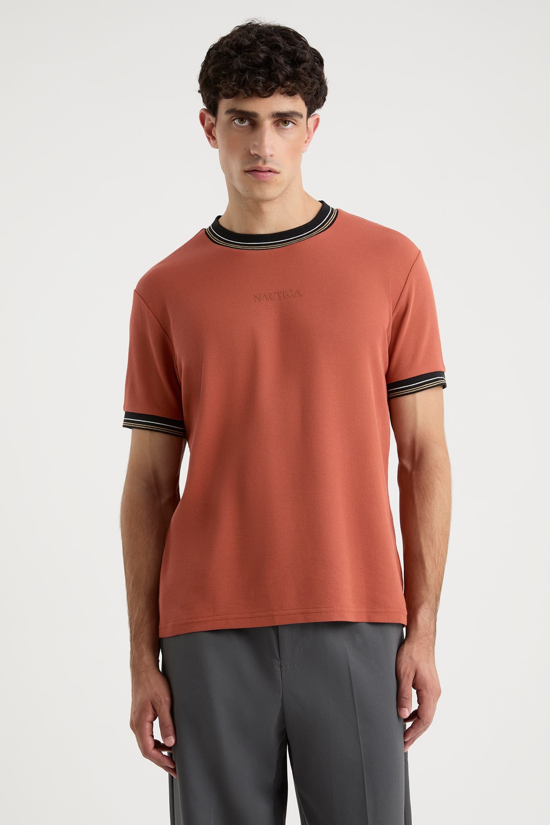 Nautica Nautica Men's Renzo T-Shirt in Terracotta