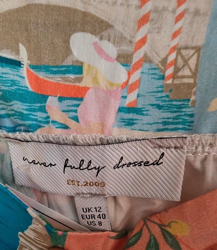 Never Fully Dressed Never Fully Dressed Capri Print Sundress – Size 12 – Excellent Condition