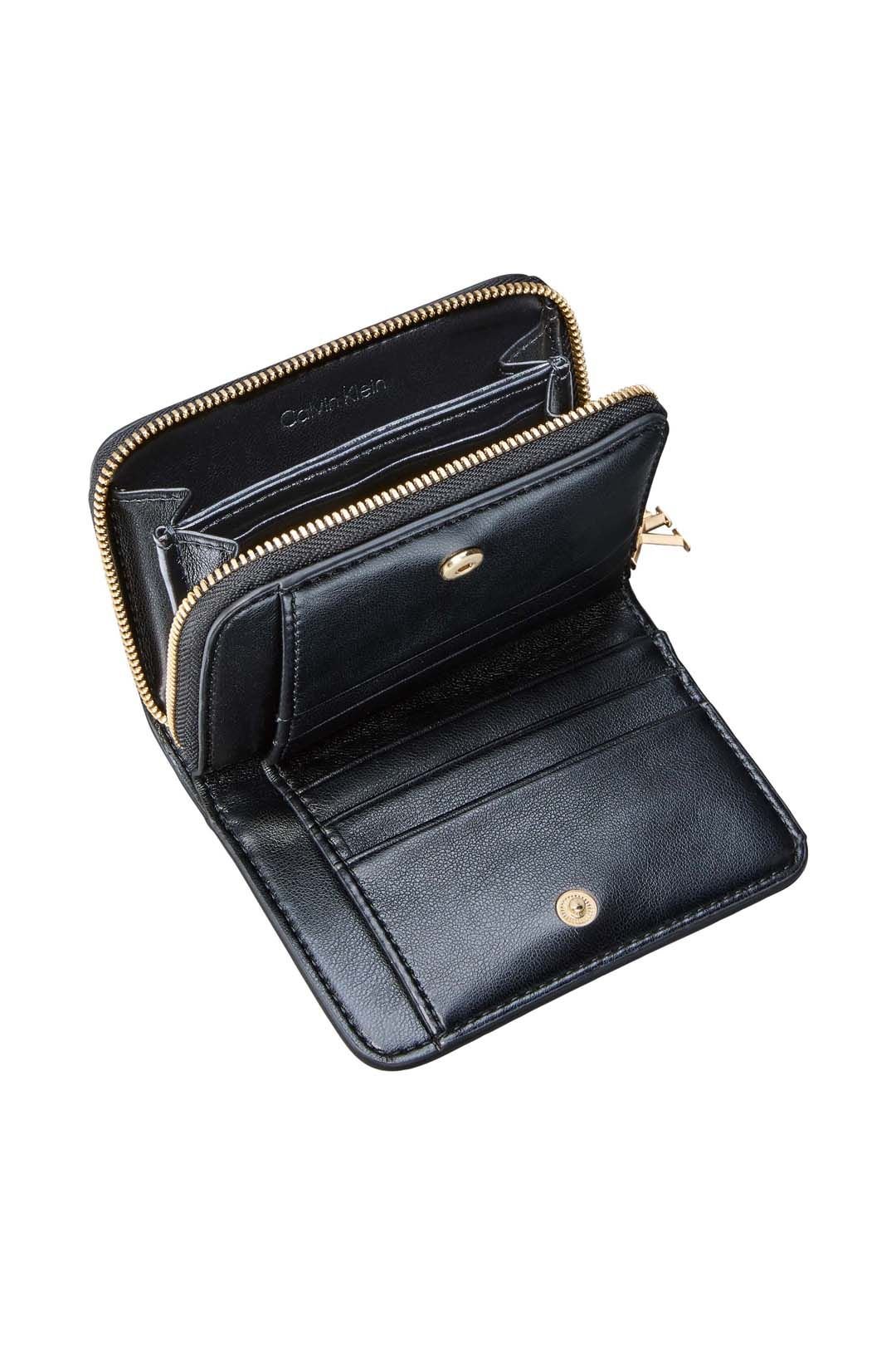 Calvin Klein Calvin Klein Women's CK Medium Flap Zip Around Black - 3