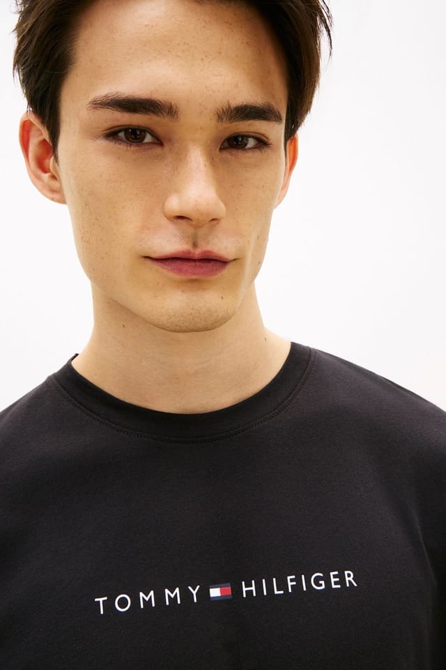 Tommy Hilfiger Tommy Hilfiger Men's SS Logo Tee Black - 2