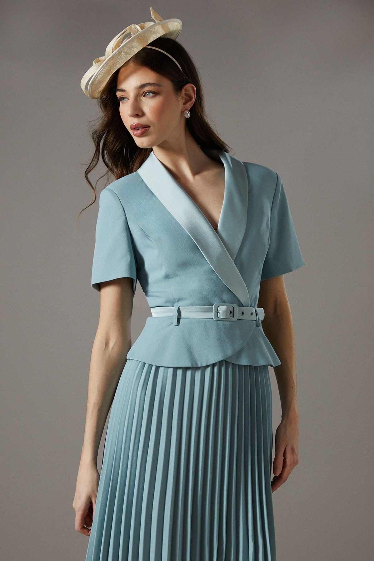 Coast Coast Women's 2 in 1 Dress With Pleated Skirt in Mint - 4