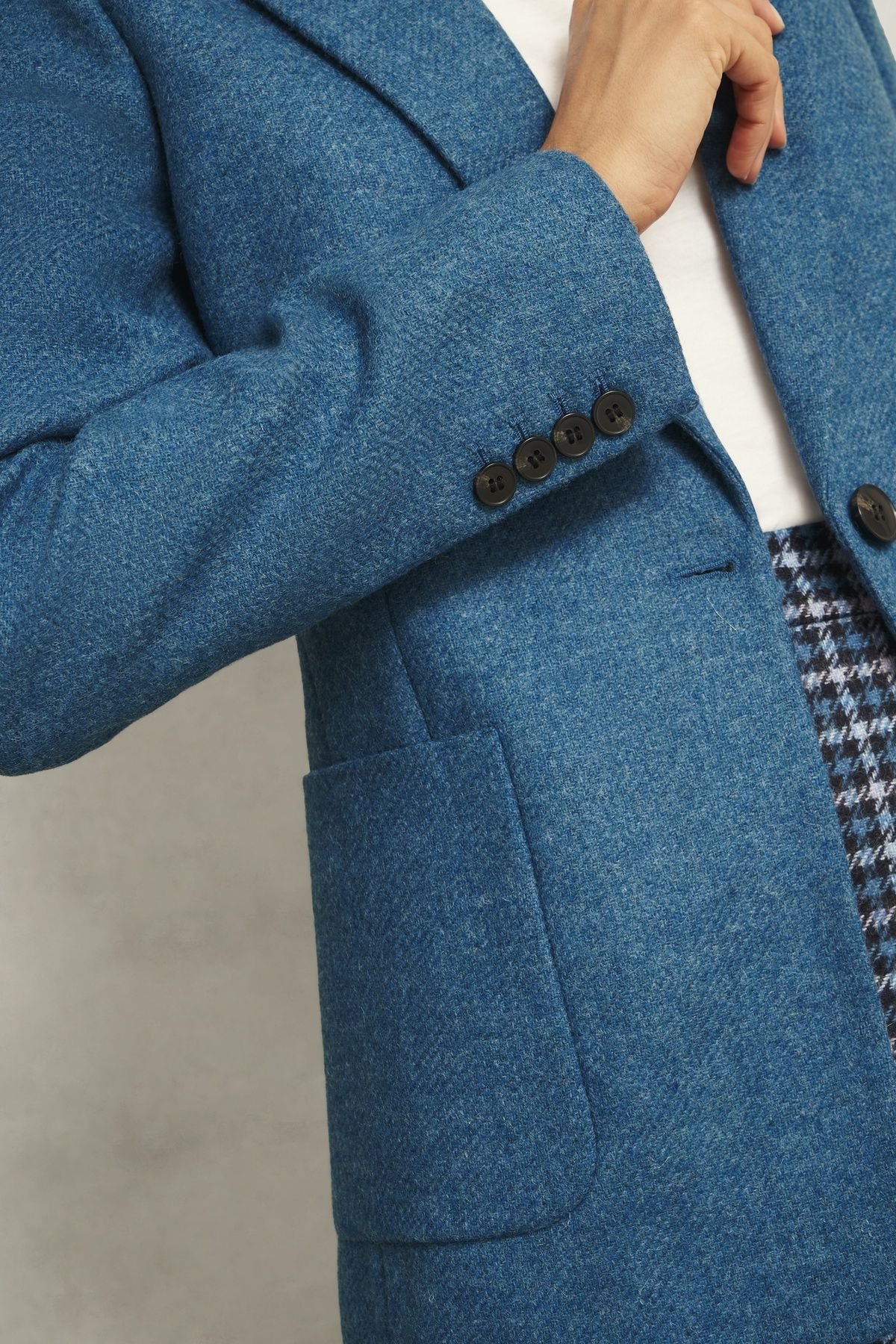 Hobbs London Hobbs London Women's Lilla Jacket in Mid Blue - 3