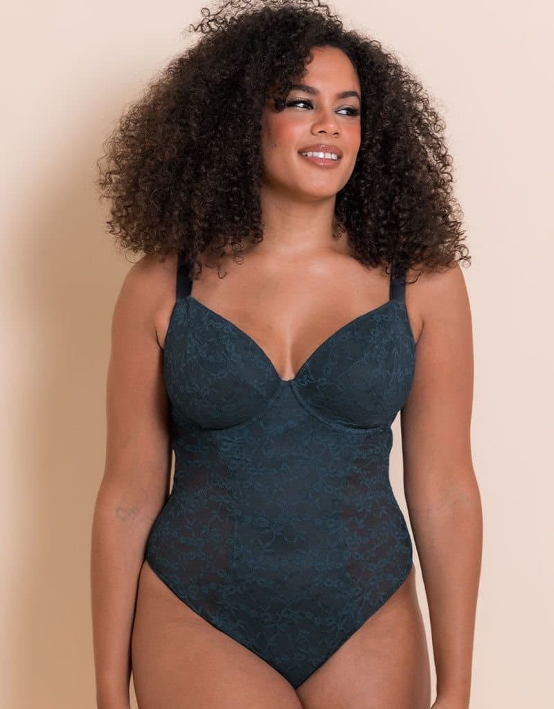 Curvy Kate Curvy Kate Plus Blue Lace Plunge Body