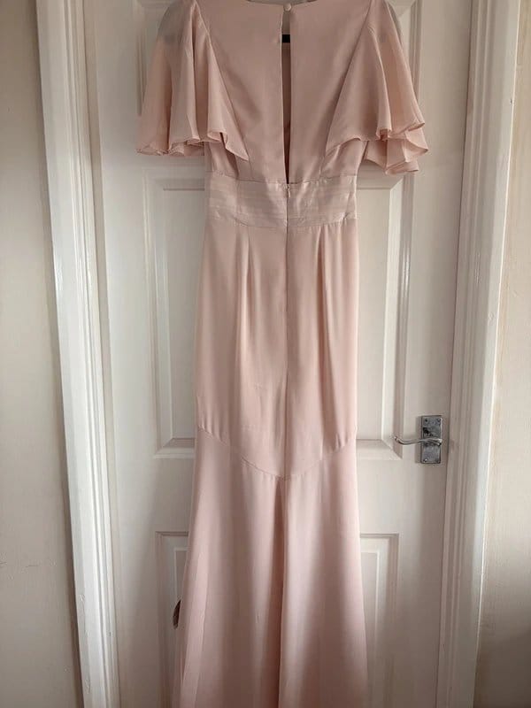 ASOS Design ASOS Design Bridesmaid Flutter Sleeve Maxi Dress with Satin Trim Detail – Size 8 - 1