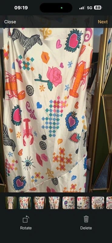 Never Fully Dressed NFD Lobster Emily Satin Maxi Dress Size 16 NEW