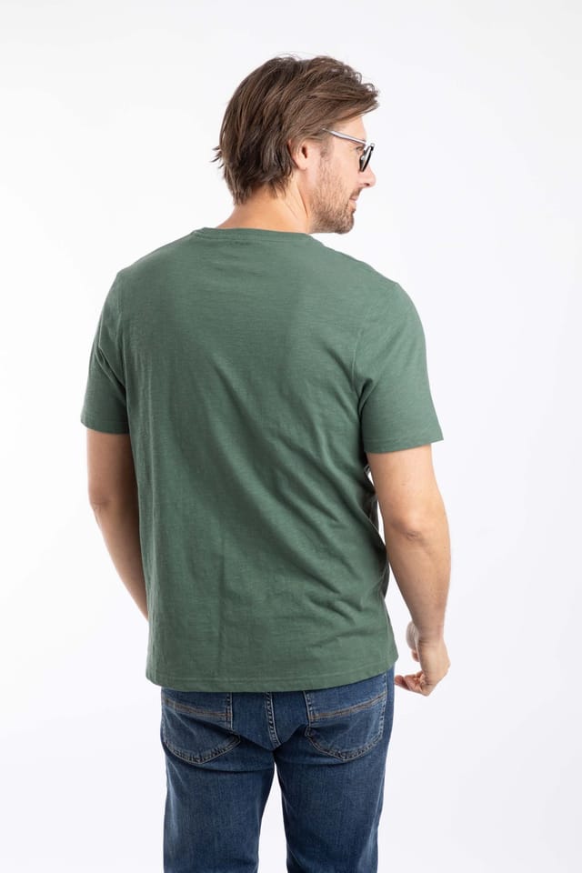Weird Fish Weird Fish Men's Fished Branded T-Shirt in Bottle Green - 3