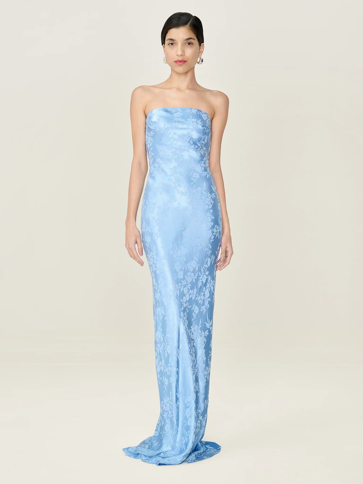 OMNES Amdra Jacquard Dress in Vista Blue - 1