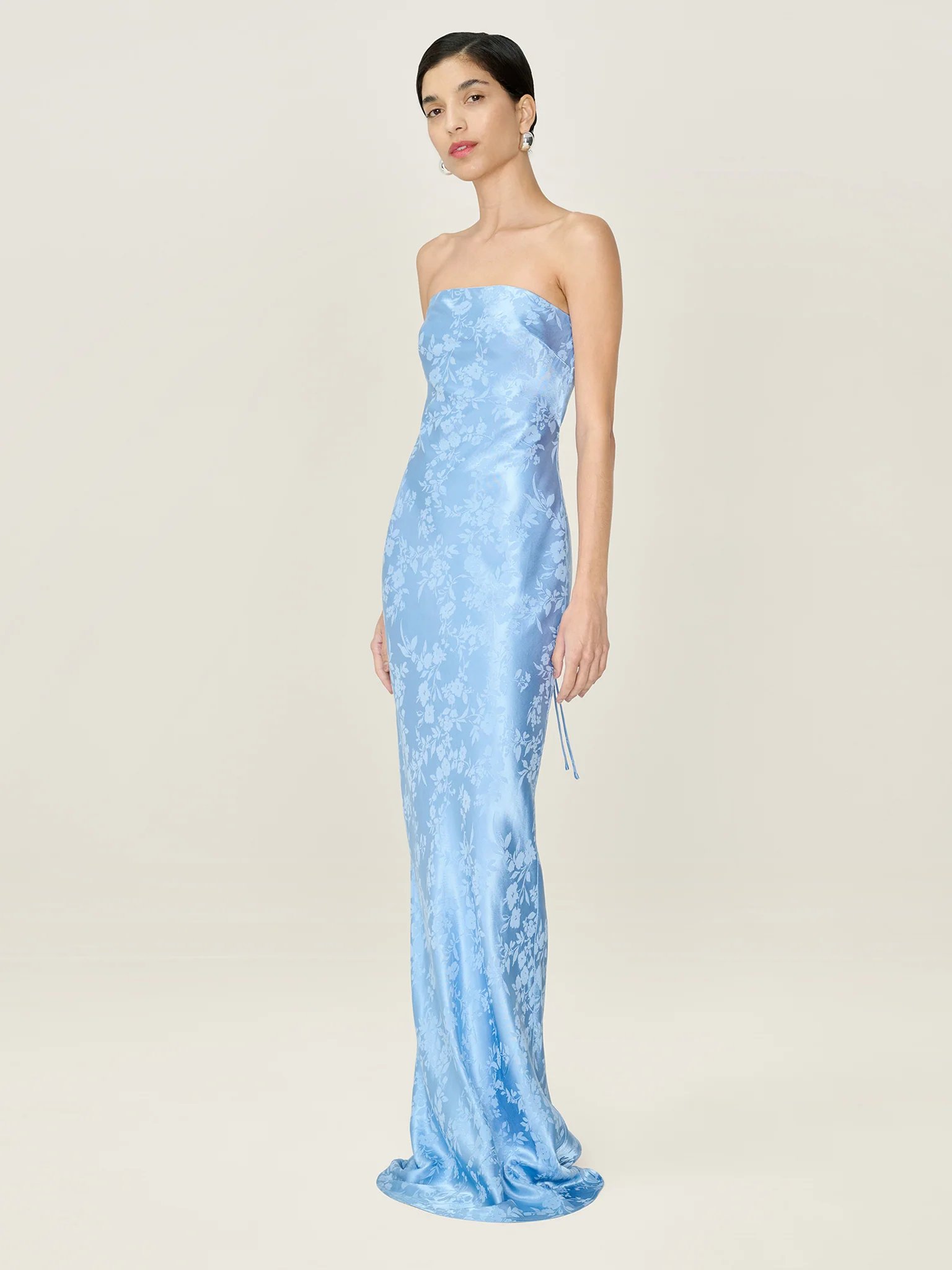 OMNES Amdra Jacquard Dress in Vista Blue - 3