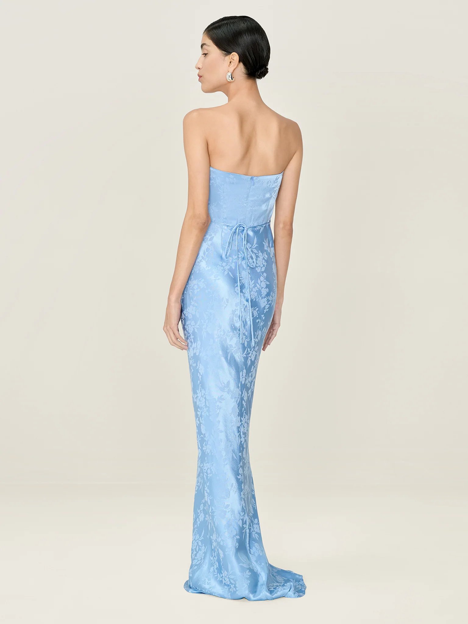 OMNES Amdra Jacquard Dress in Vista Blue - 4