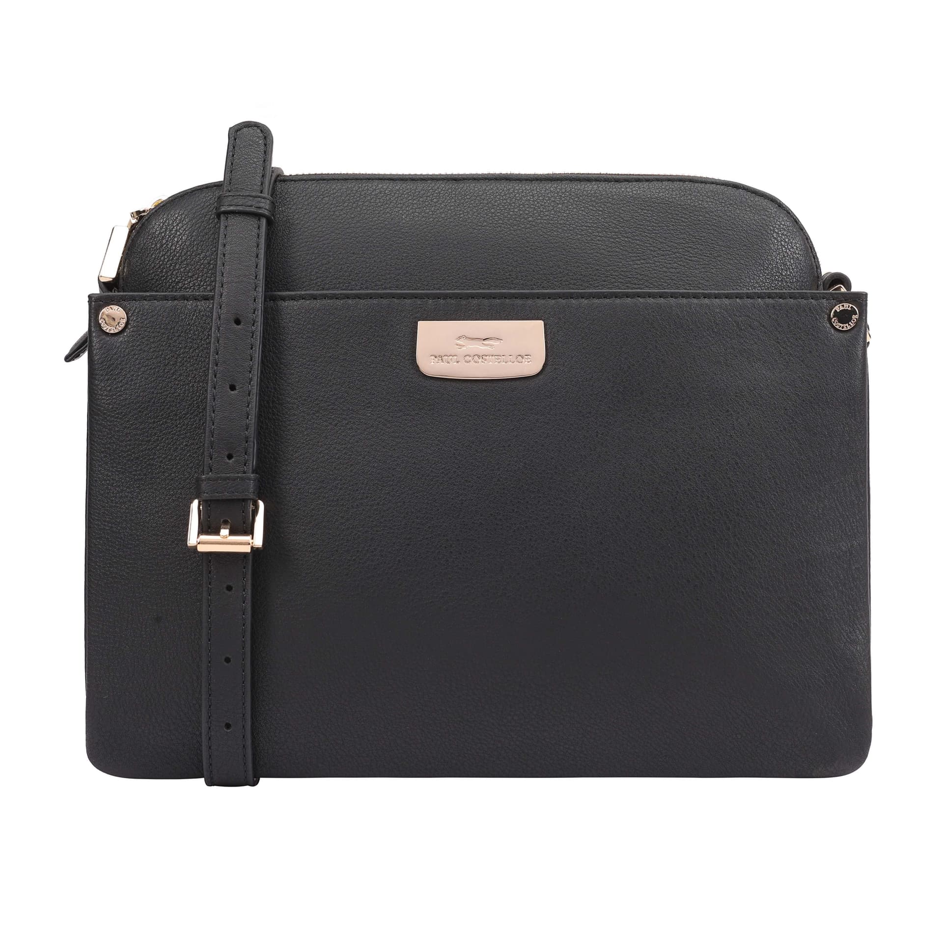 Paul Costelloe Paul Costelloe Women's Snowy Leather Cross Body Bag in Black