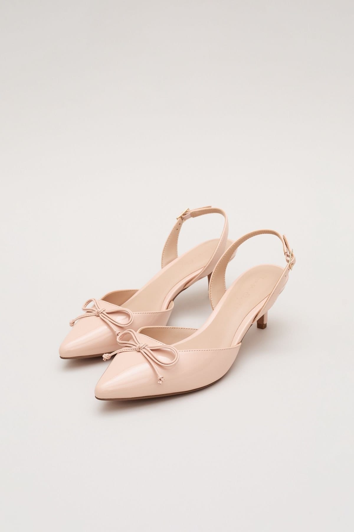 Phase Eight Phase Eight Women's Bow Kitten Heel in Pale Pink - 4