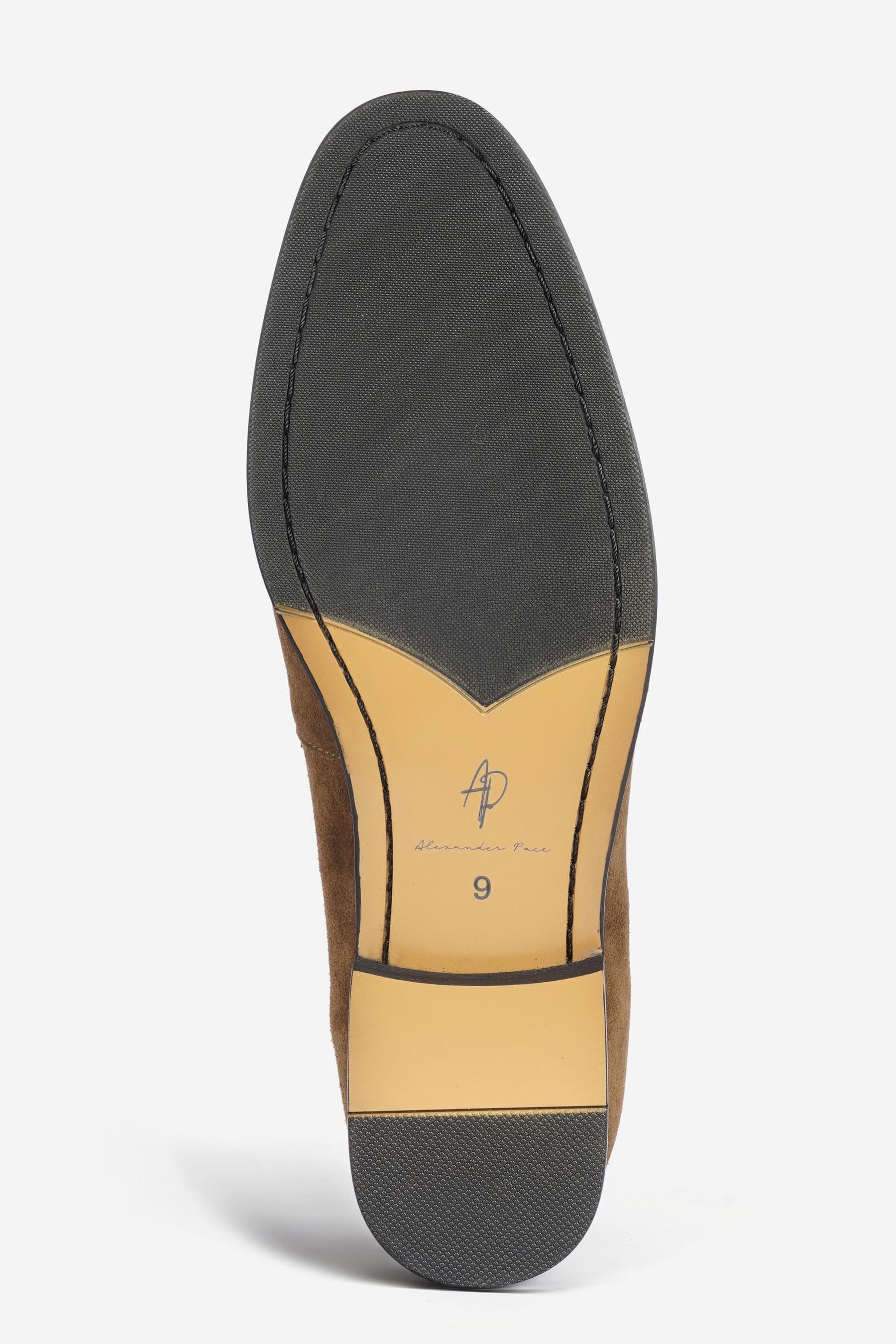 Alexander Pace Alexander Pace Men's 'Albion' Premium Suede Loafers in Khaki - 4