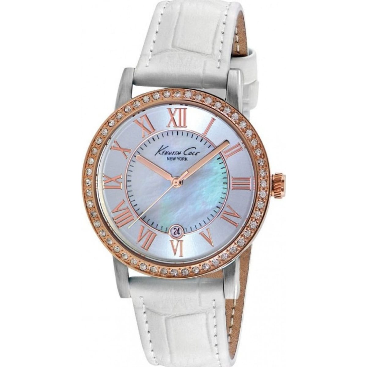 Kenneth Cole Kenneth Cole Women's IKC2836 35mm Quartz Watch in White - 1