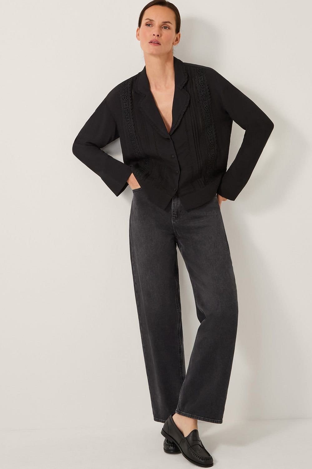 Monsoon Monsoon Women's Tamara Lace Blouse Black - 4