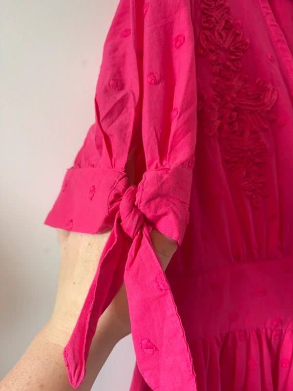 Monsoon Monsoon medium beach dress pink cover up swim holiday embroidered Bnwt  swimwear