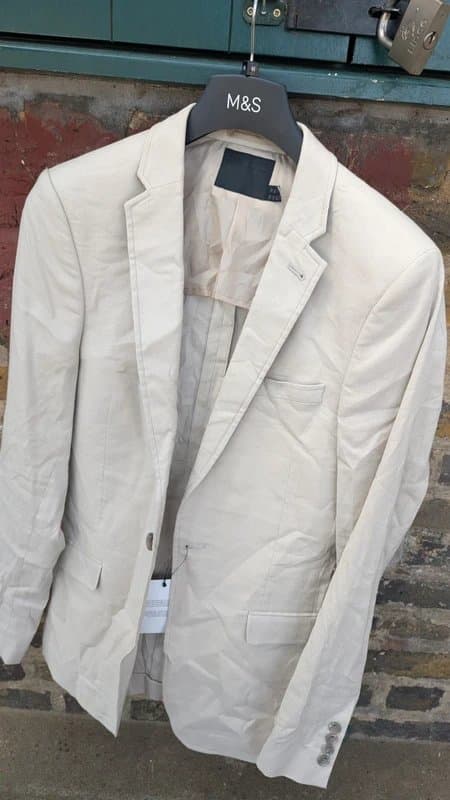ASOS Asos design mens linen suit jacket  UK 36 REG
