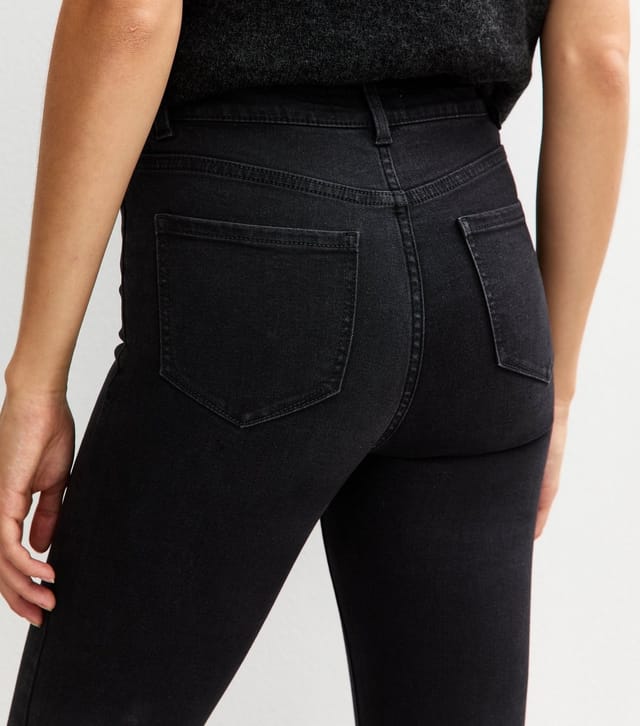 New Look Women's Tall Washed Black Mid Rise Amie Skinny Jeans New Look - 2