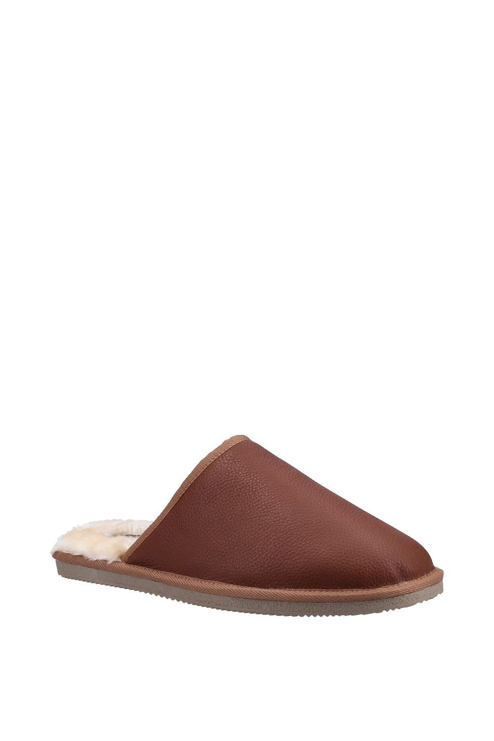 Hush Puppies Hush Puppies Men's 'Coady' Leather Slipper in Tan - 3