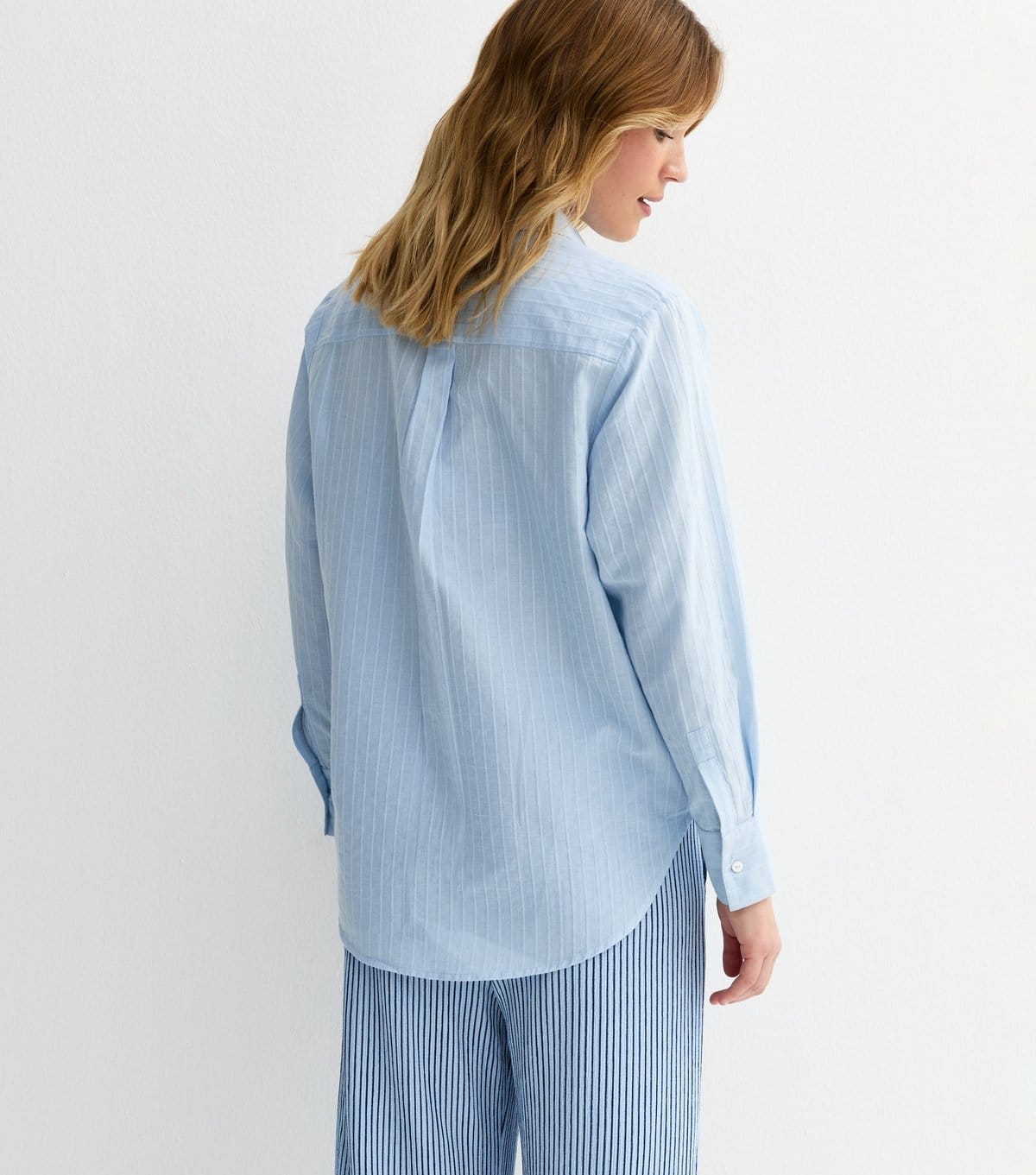 New Look Women's Blue Stripe Long Sleeve Shirt New Look - 4