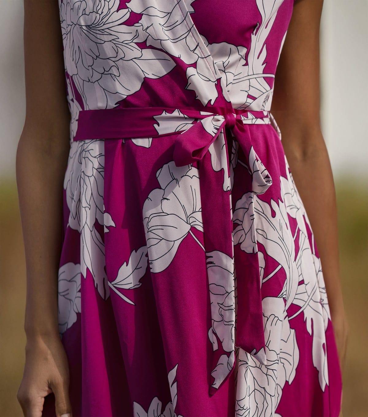 Yumi Women's Pink Blossom Print Wrap Dress Yumi New Look - 4